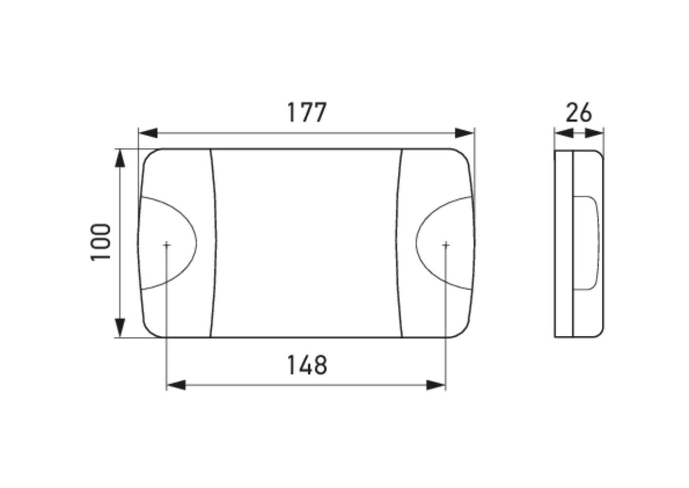 HELLA - 2ZR 017 008-201 - LED-Rückfahrscheinwerfer, DuraLED S, 12/24V