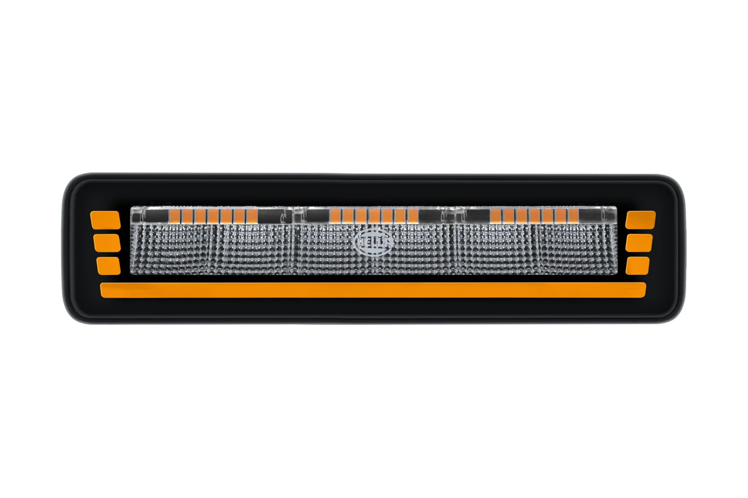 HELLA - 2ZR 358 236-221 - Lightbar, Black Magic Edgeless Pro 7" Mini, 12/24V, rot/gelb (amber), 500lm