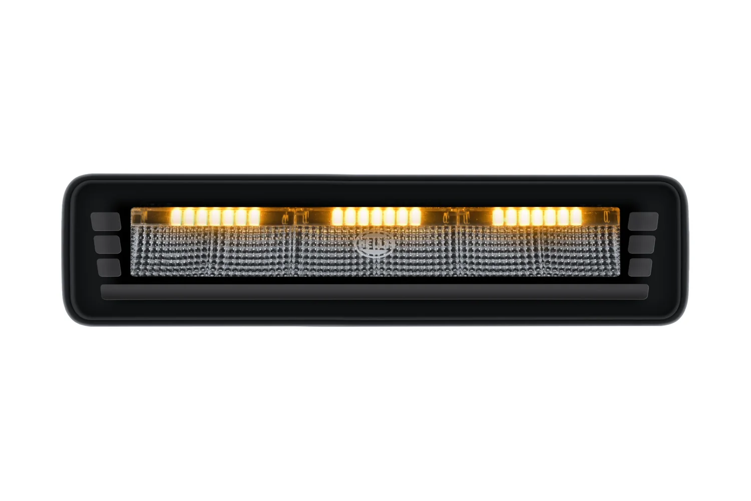 HELLA - 2ZR 358 236-221 - Lightbar, Black Magic Edgeless Pro 7" Mini, 12/24V, rot/gelb (amber), 500lm