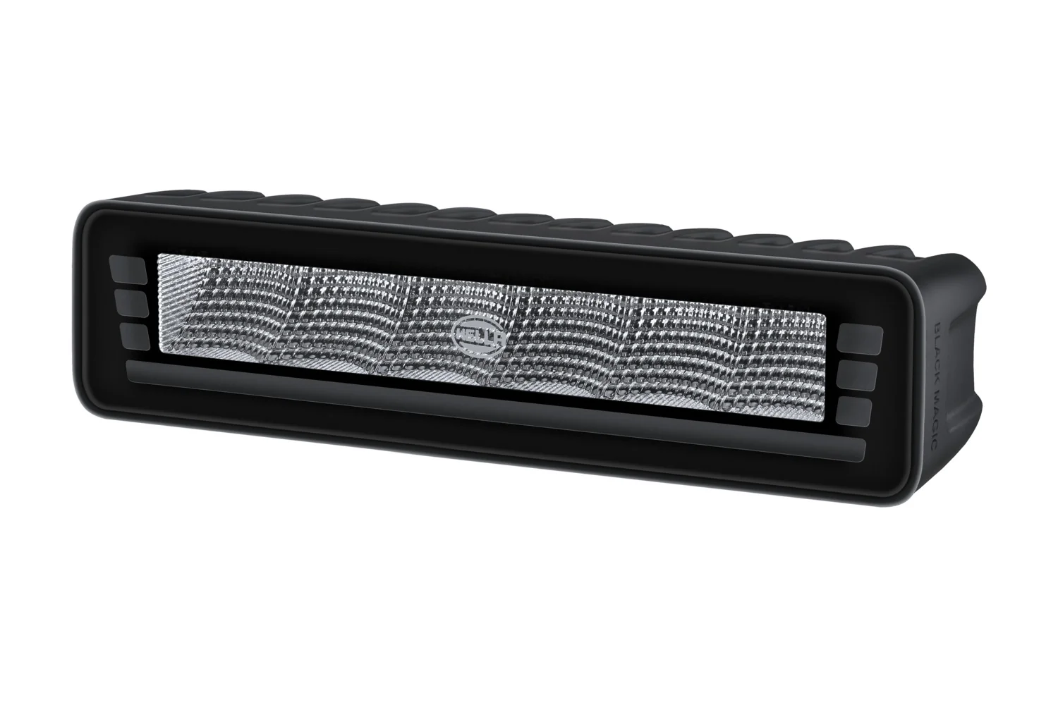 HELLA - 2ZR 358 236-251 - Lightbar, Black Magic Edgeless Pro 7" Mini, 12/24V, rot/gelb (amber), 500lm