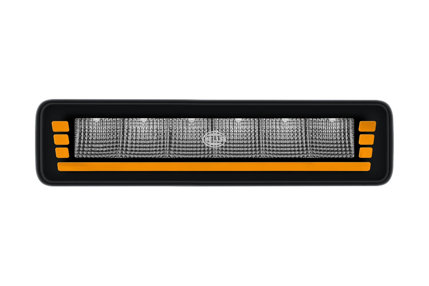 HELLA - 2ZR 358 236-251 - Lightbar, Black Magic Edgeless Pro 7" Mini, 12/24V, rot/gelb (amber), 500lm
