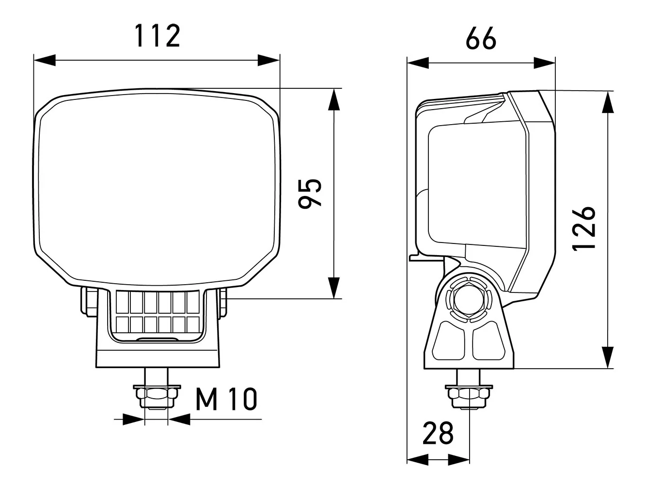 HELLA - 2ZR 996 588-501 - LED-Rückfahrscheinwerfer, Power Beam S, 12/24V
