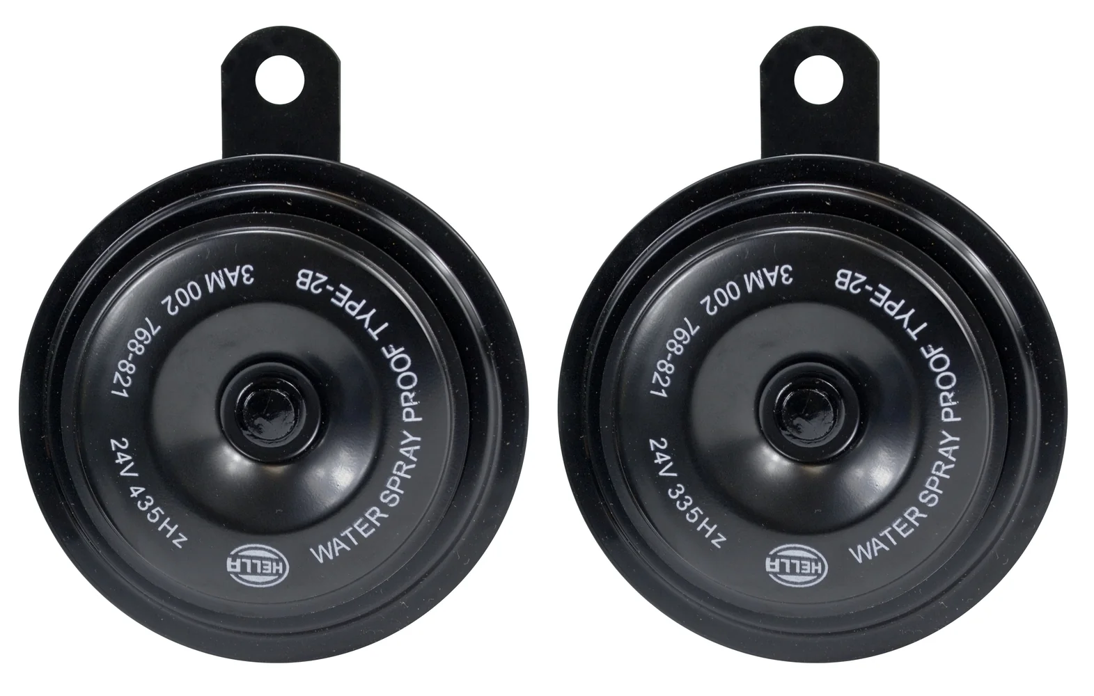 HELLA - 3AM 002 768-821 - Horn, HELLA HEAVY DUTY HORN S92 SET, 24V, 113dB(A), Hochton/Tiefton, Menge: