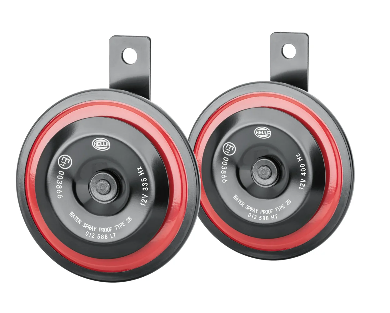 HELLA - 3AM 012 588-341 - Horn, HELLA STYLE HORN S98 SET, 12V, 115dB(A), Tiefton/Hochton, Menge: 2