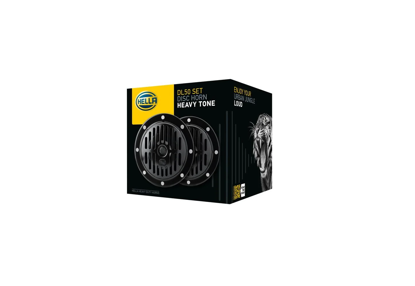 HELLA - 3CB 004 811-042 - Horn, HELLA HEAVY DUTY HORN DL50 SET, 12V, 114dB(A), Tiefton/Hochton, Menge