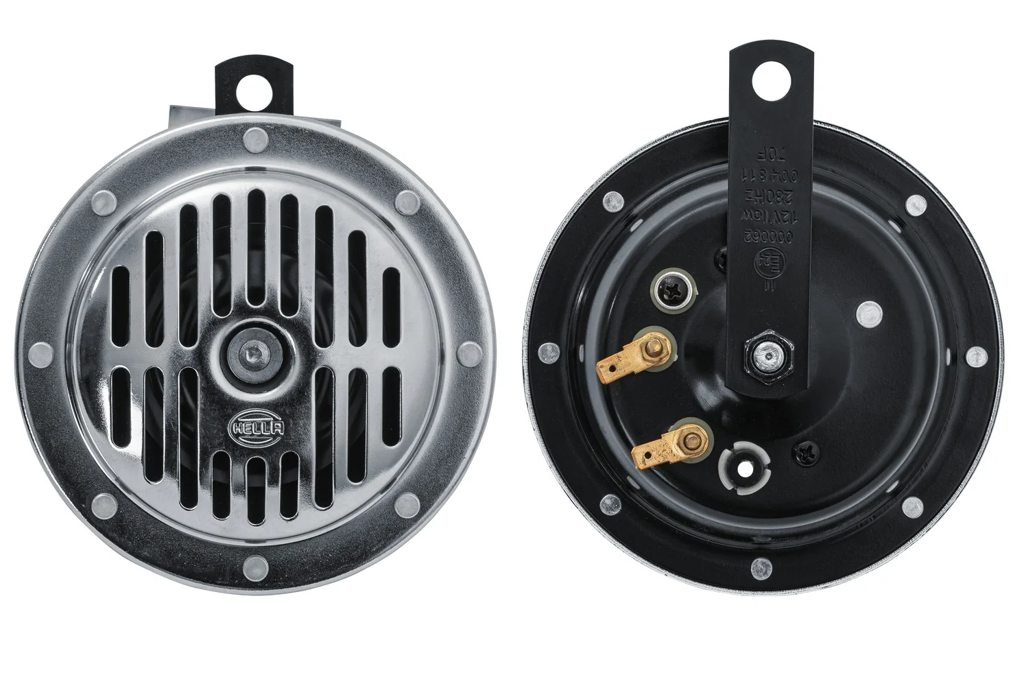 HELLA - 3CB 004 811-071 - Horn, HELLA HEAVY DUTY HORN S130 SET, 24V, 114dB(A), Tiefton/Hochton, Menge