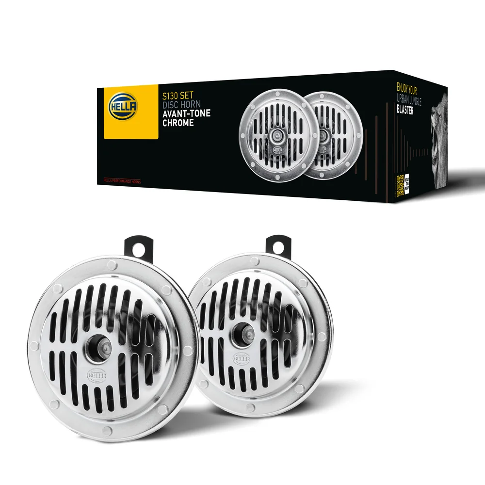 HELLA - 3CB 004 811-091 - Horn, HELLA PERFORMANCE HORN S130 SET, 12V, 114dB(A), Tiefton/Hochton, Meng