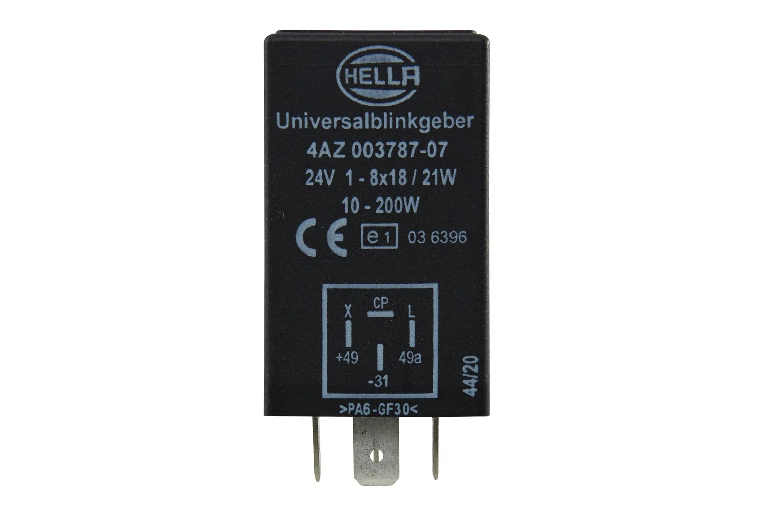 HELLA - 4AZ 003 787-071 - Blinkgeber, 24V, 4-polig