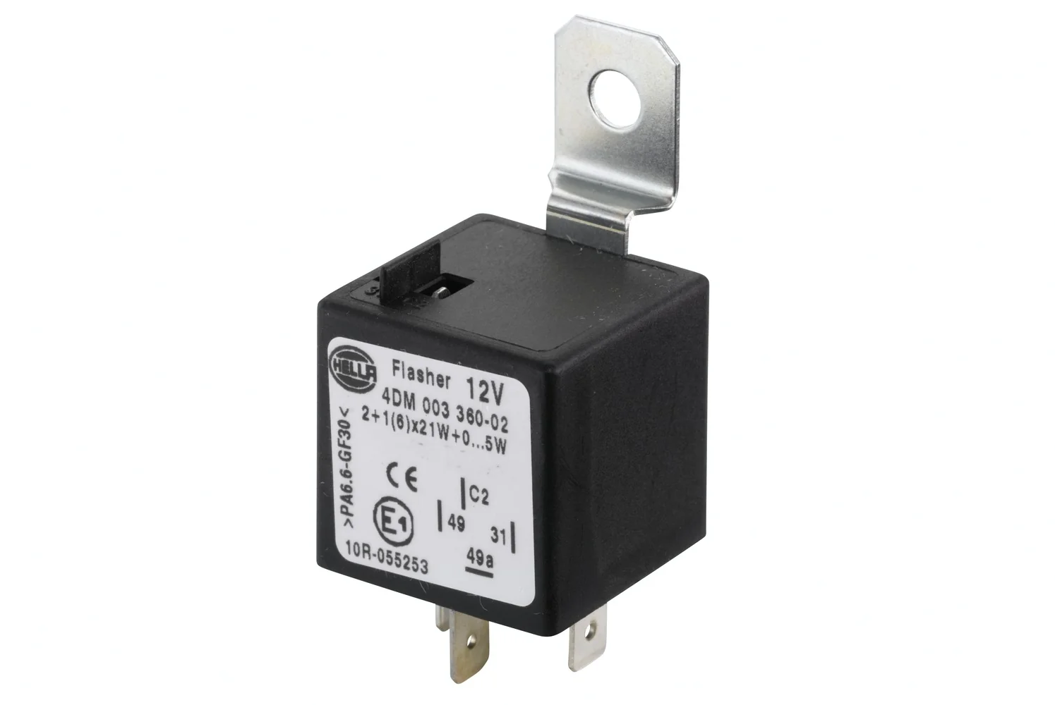 HELLA - 4DM 003 360-021 - Blinkgeber, 12V, 4-polig