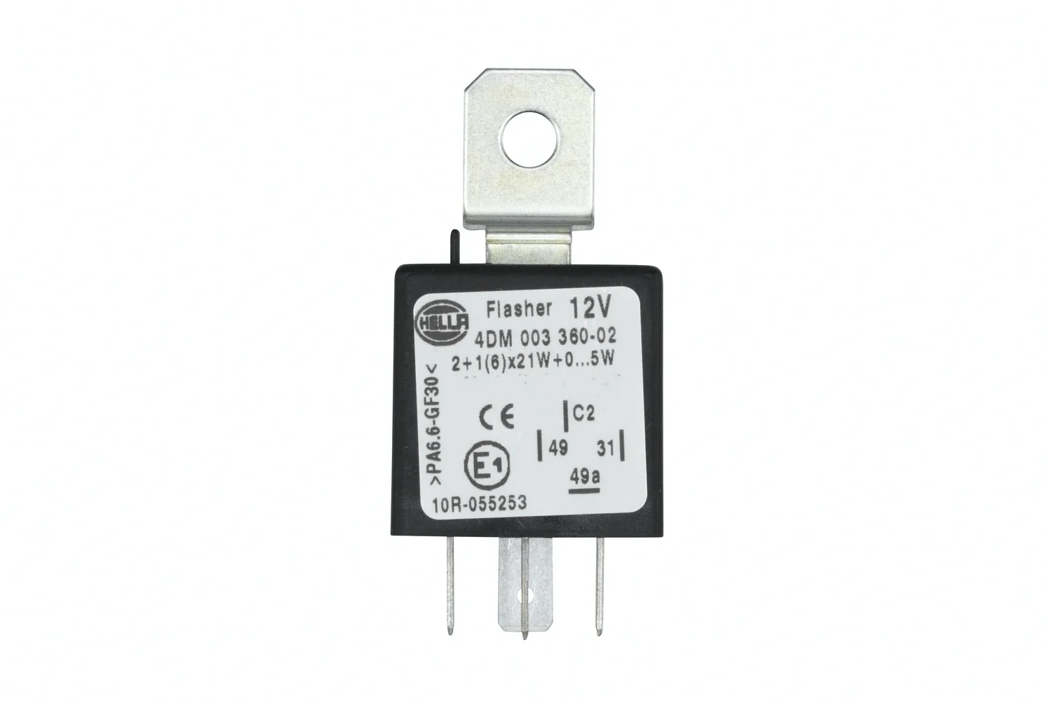 HELLA - 4DM 003 360-021 - Blinkgeber, 12V, 4-polig
