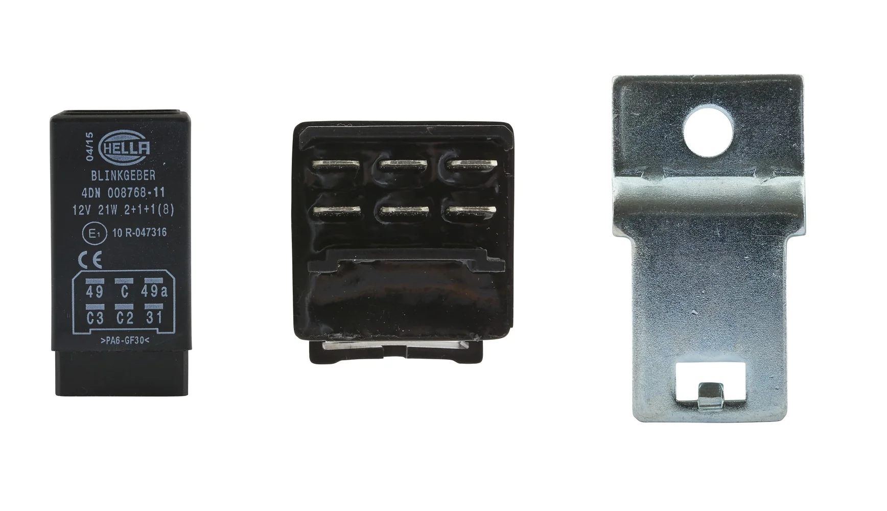 HELLA - 4DN 008 768-117 - Blinkgeber, 12V, 6-polig