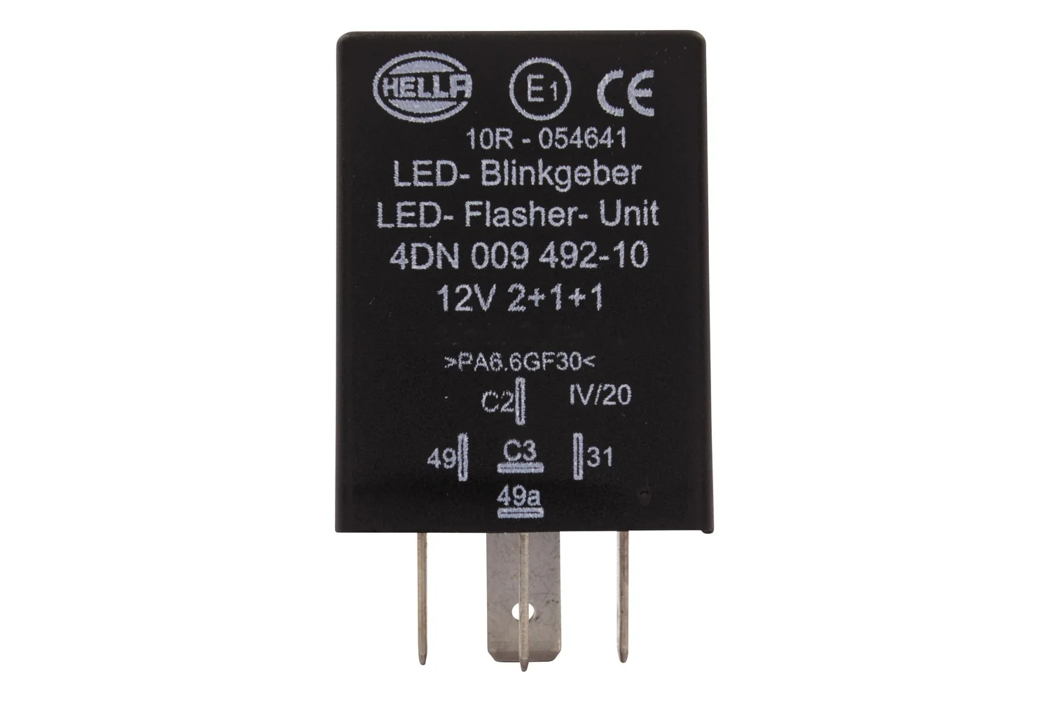 HELLA - 4DN 009 492-101 - Blinkgeber, 12V, 5-polig
