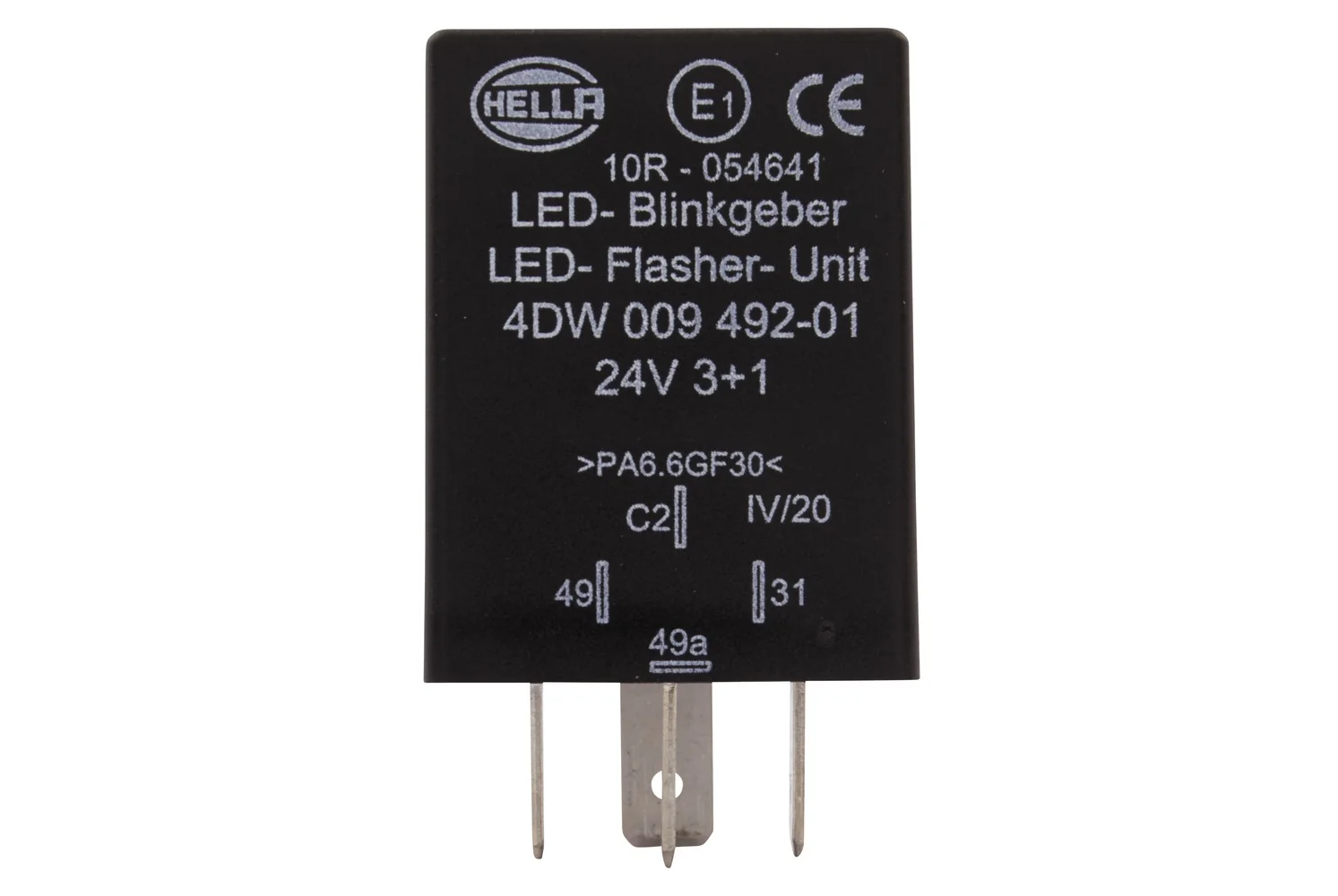 HELLA - 4DW 009 492-011 - Blinkgeber, 24V, 4-polig