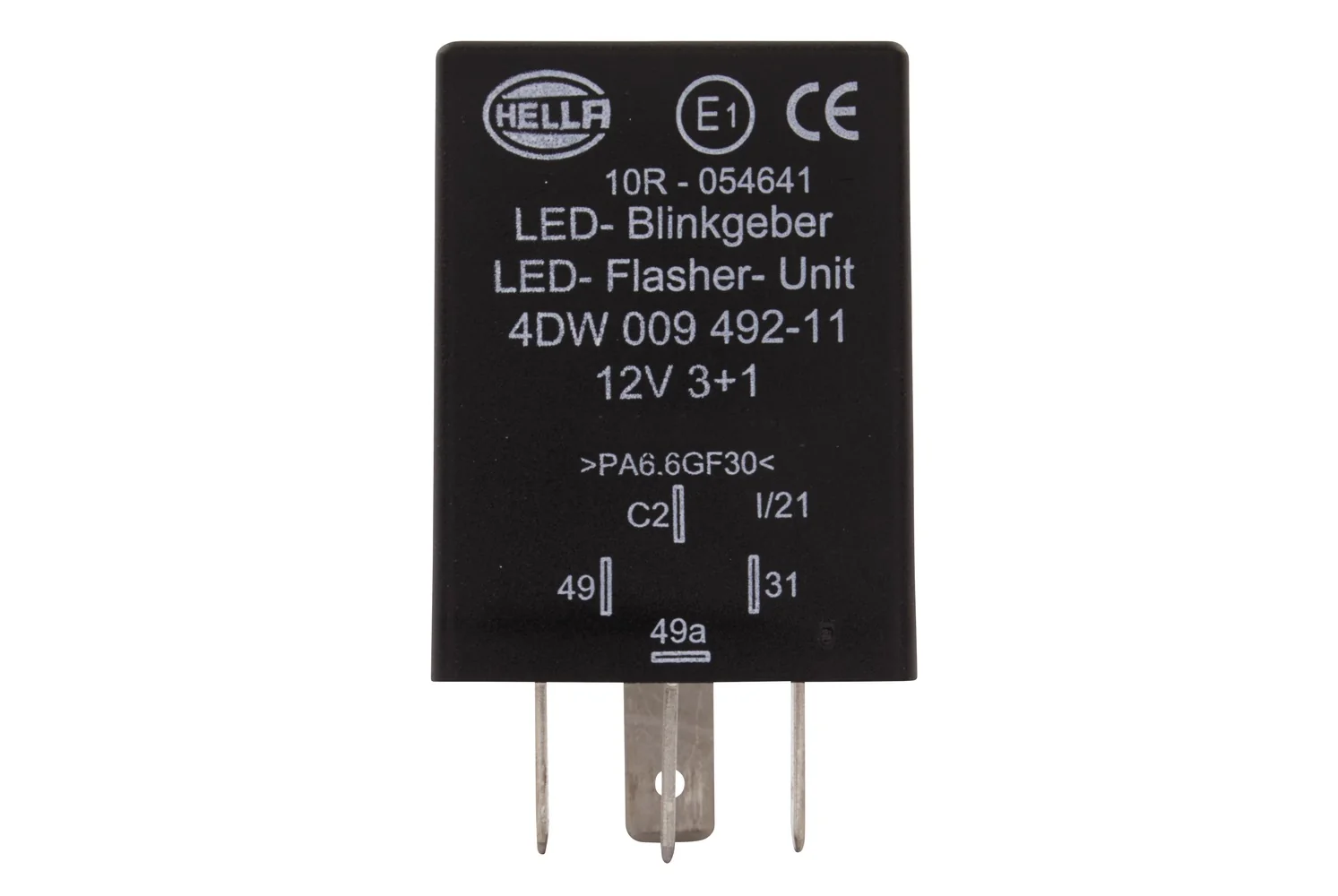 HELLA - 4DW 009 492-111 - Blinkgeber, 12V, 4-polig