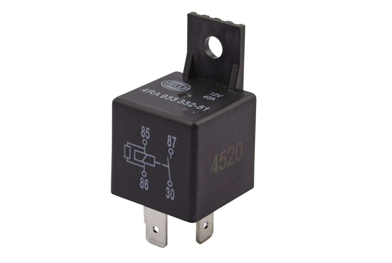 HELLA - 4RA 933 332-511 - Relais, Arbeitsstrom, 12V, 4-polig, S2, B