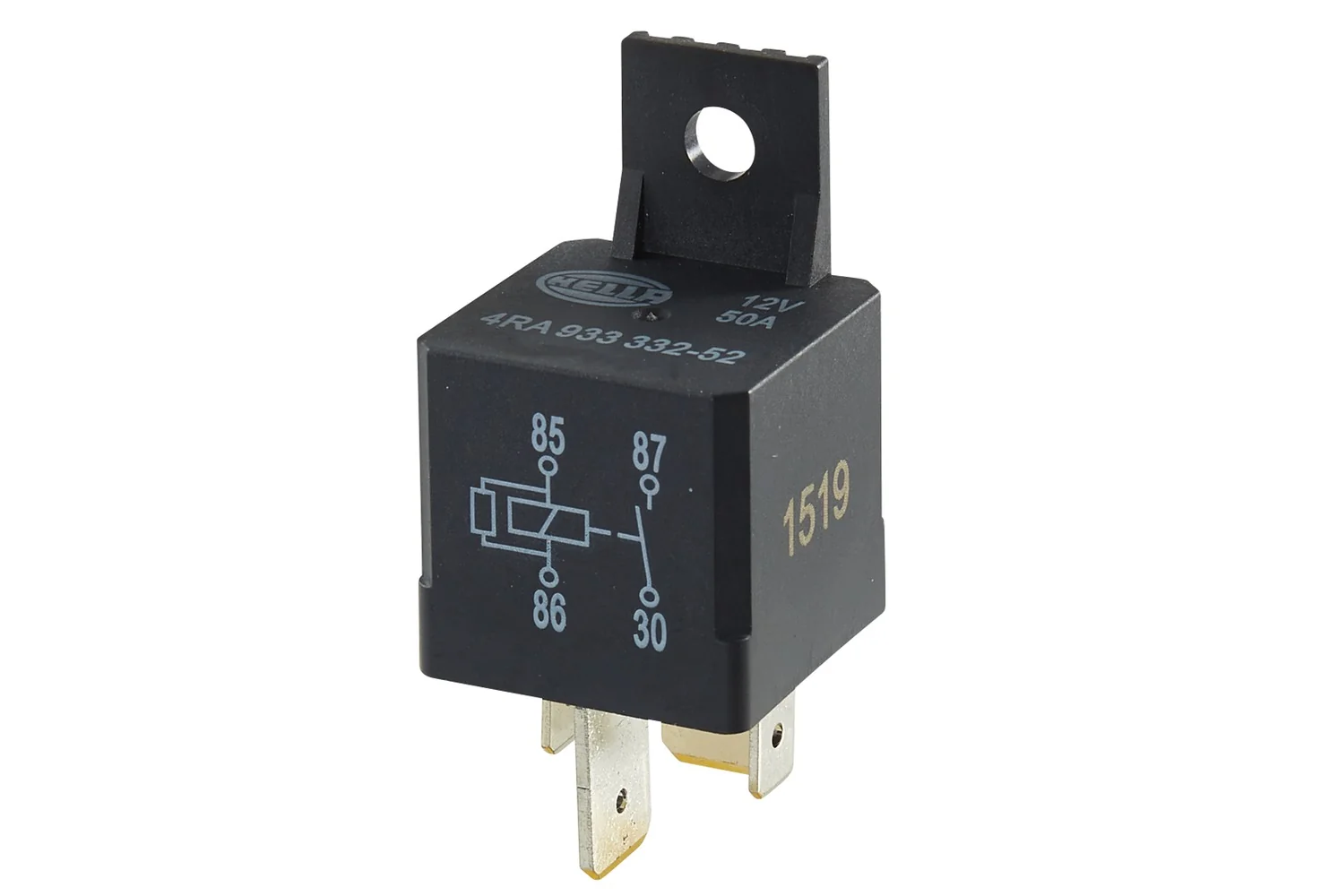 HELLA - 4RA 933 332-521 - Relais, Arbeitsstrom, 12V, 4-polig, S2, B3
