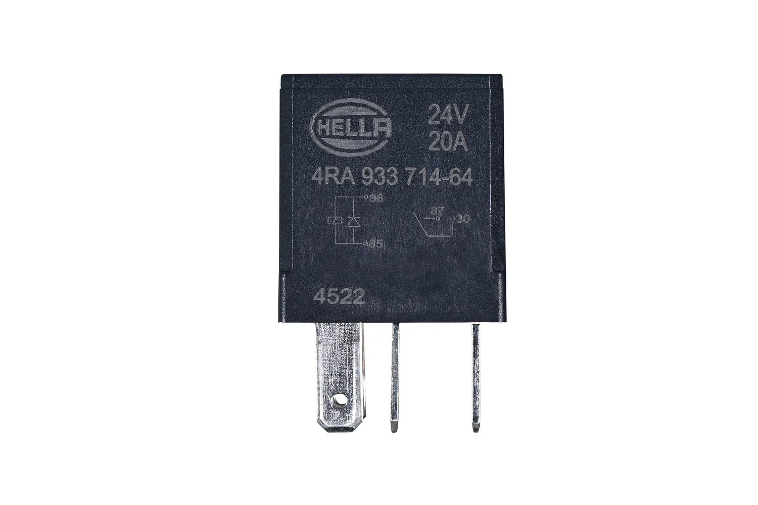 HELLA - 4RA 933 714-641 - Relais, Arbeitsstrom, 24V, 4-polig