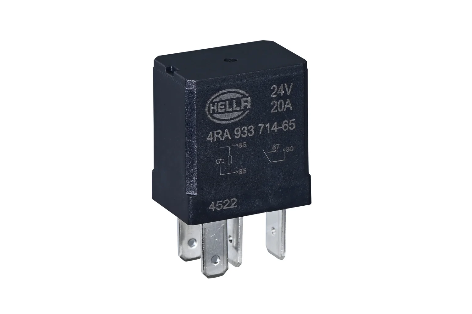 HELLA - 4RA 933 714-651 - Relais, Arbeitsstrom, 24V, 4-polig