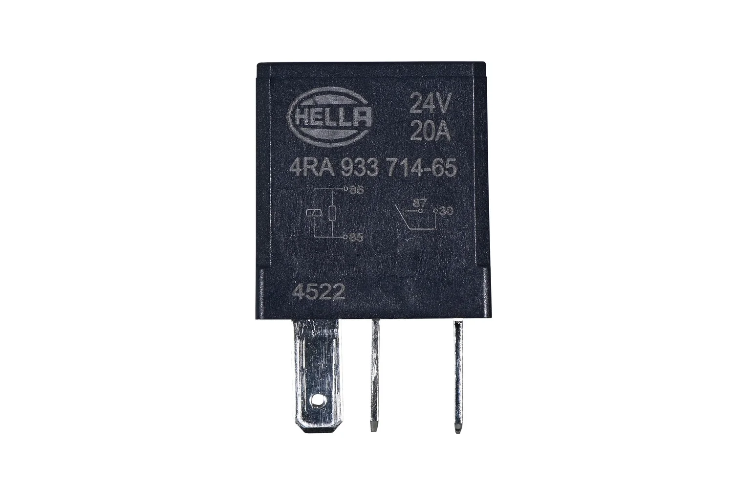 HELLA - 4RA 933 714-651 - Relais, Arbeitsstrom, 24V, 4-polig