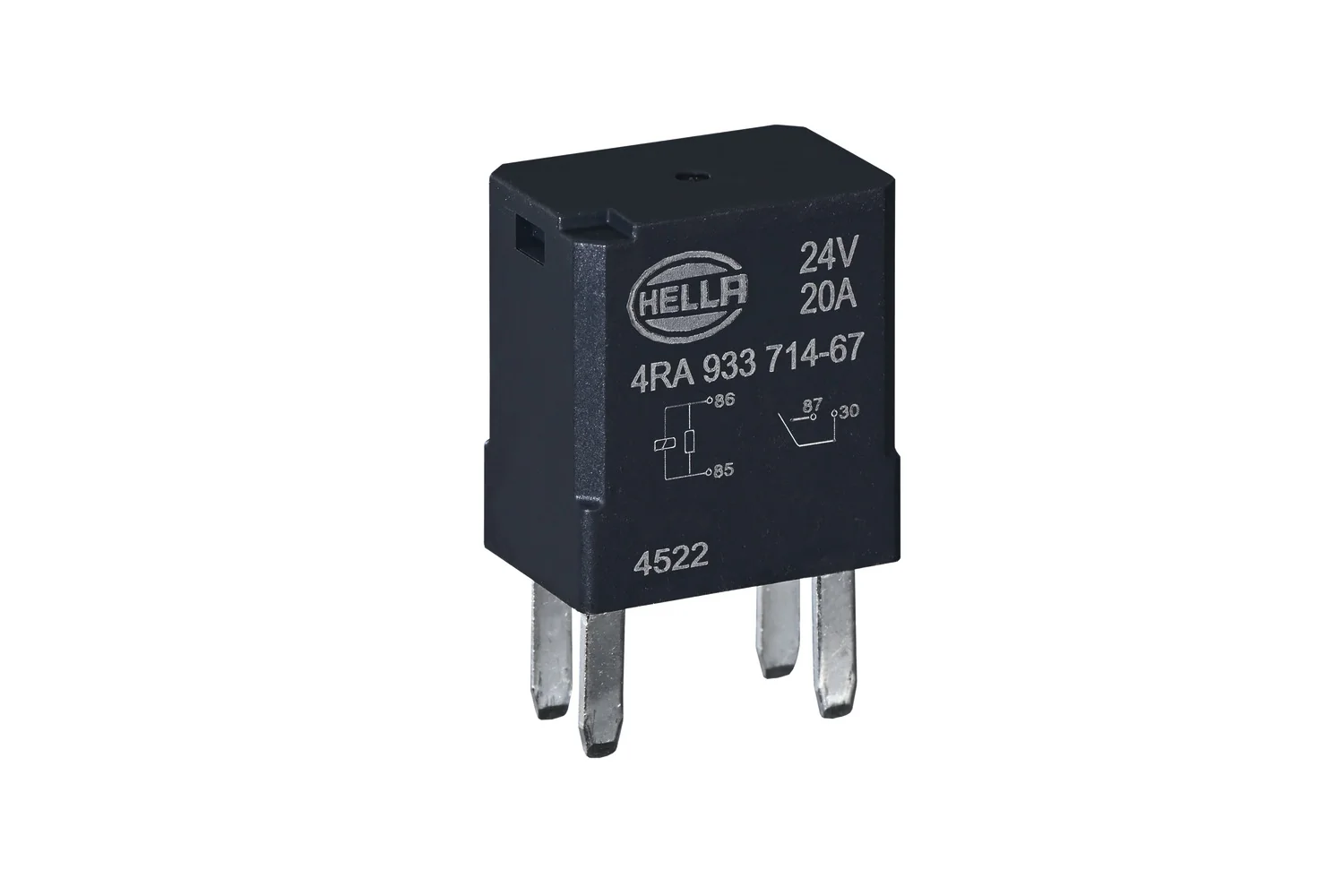HELLA - 4RA 933 714-671 - Relais, Arbeitsstrom, 24V, 4-polig