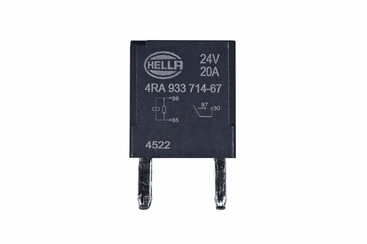 HELLA - 4RA 933 714-671 - Relais, Arbeitsstrom, 24V, 4-polig