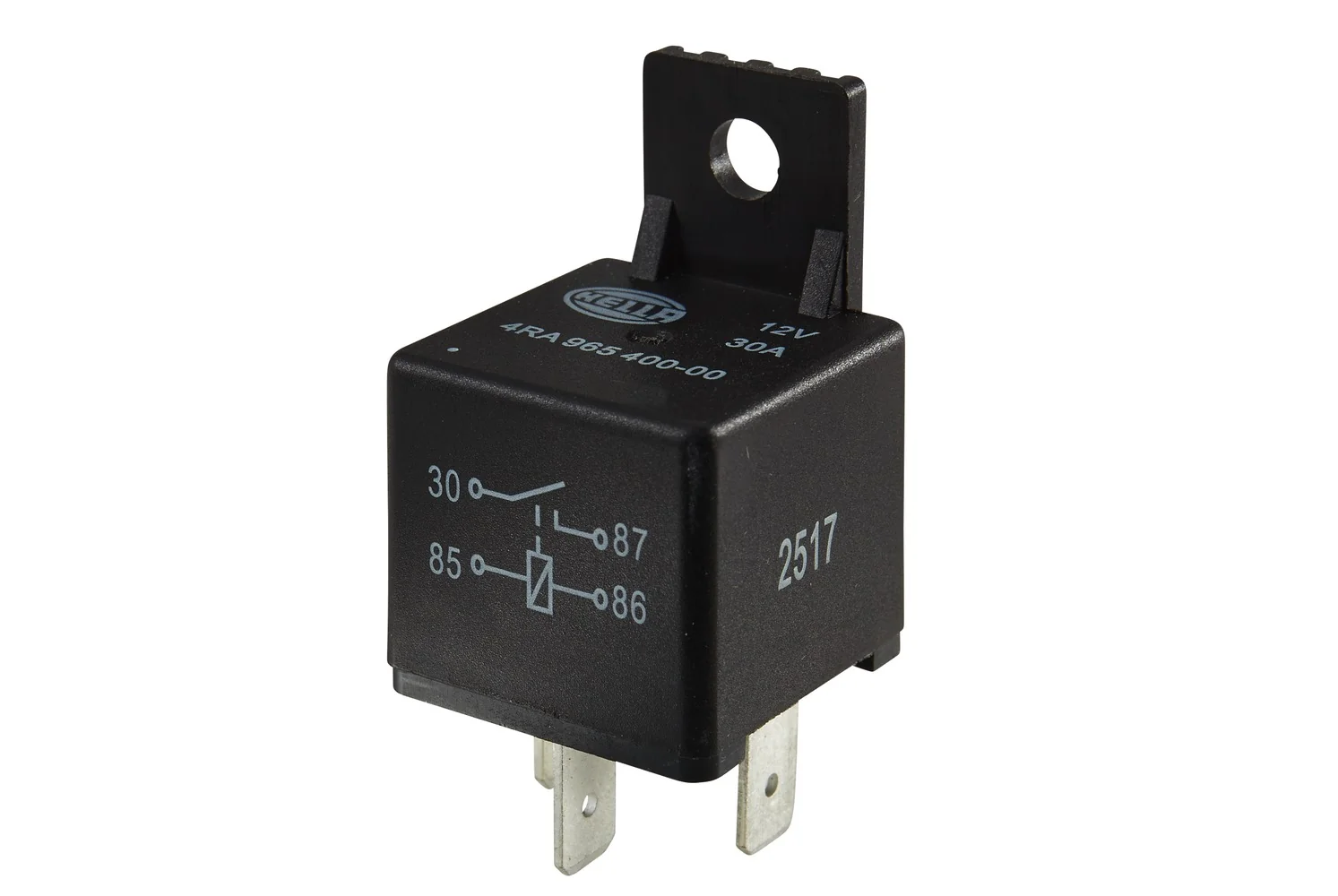 HELLA - 4RA 965 400-001 - Relais, Arbeitsstrom, 12V, 4-polig, S1, A