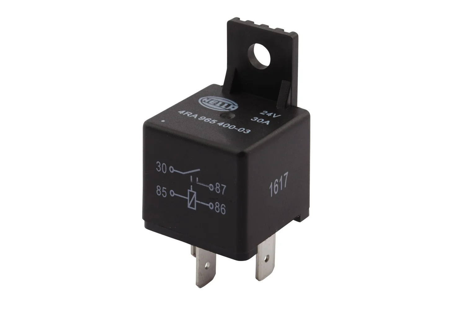 HELLA - 4RA 965 400-031 - Relais, Arbeitsstrom, 24V, 4-polig