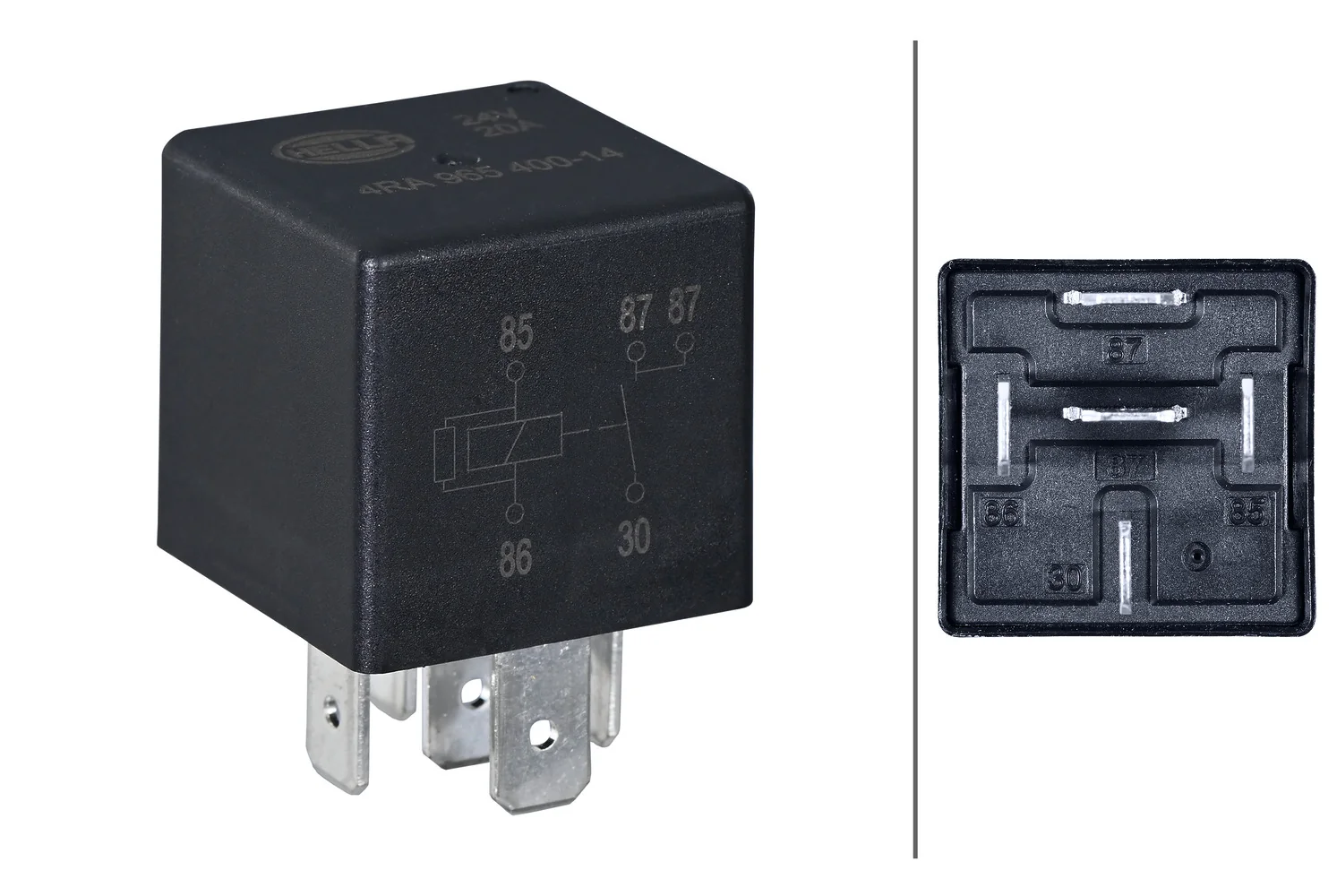 HELLA - 4RA 965 400-141 - Relais, Arbeitsstrom, 24V, 5-polig