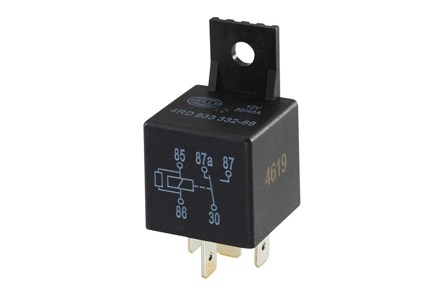 HELLA - 4RD 933 332-661 - Relais, Arbeitsstrom, 12V, 5-polig, W2, B1