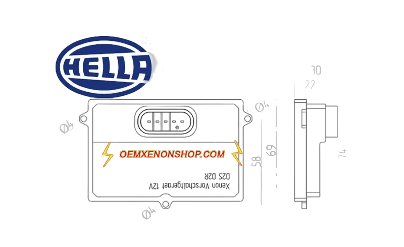HELLA - 5DV 008 855-001 - Vorschaltgerät, 12V