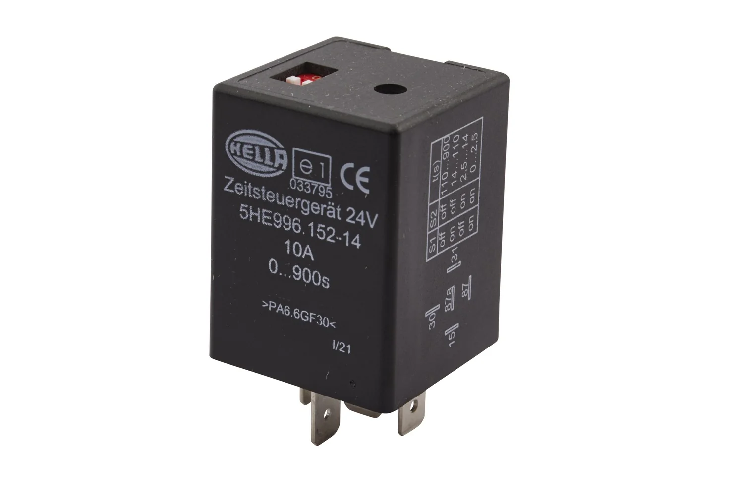 HELLA - 5HE 996 152-141 - Zeitrelais, 24V, Anschlussanzahl: 5