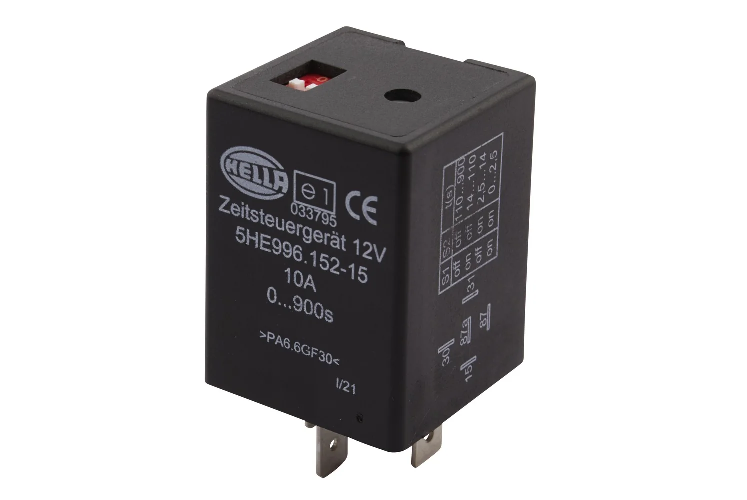 HELLA - 5HE 996 152-151 - Zeitrelais, 12V, Anschlussanzahl: 5