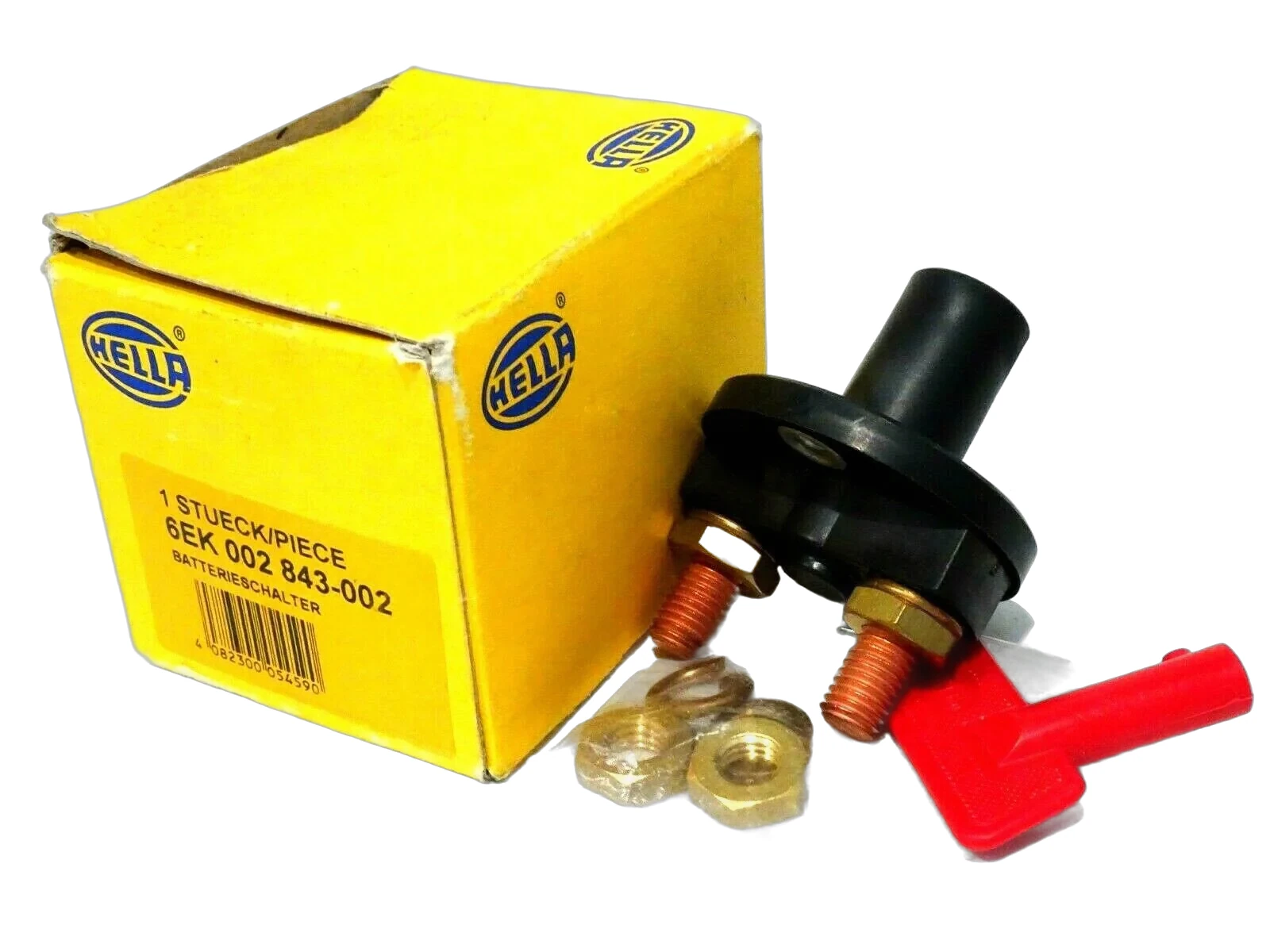 HELLA - 6EK 002 843-002 - Hauptschalter, Batterie, S33, Drehbetätigung, Anschlussanzahl: 2
