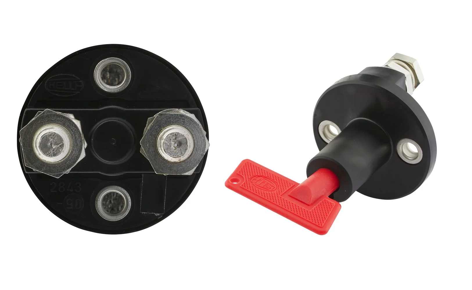 HELLA - 6EK 002 843-051 - Hauptschalter, Batterie, Drehbetätigung, Anschlussanzahl: 2