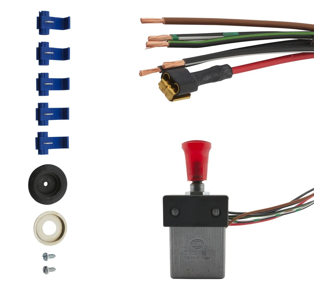 HELLA - 6HD 002 535-101 - Warnblinkschalter, Zugbetätigung, 12V