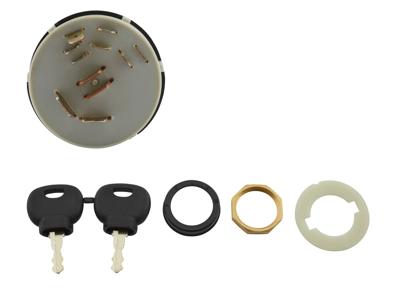 HELLA - 6JB 003 959-031 - Zünd-/Startschalter, Drehbetätigung, 12/24V, 10-polig