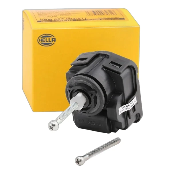 HELLA - 6NM 007 282-221 - Stellelement, Leuchtweitenregulierung, 12V, 3-polig, elektrisch, Halogen