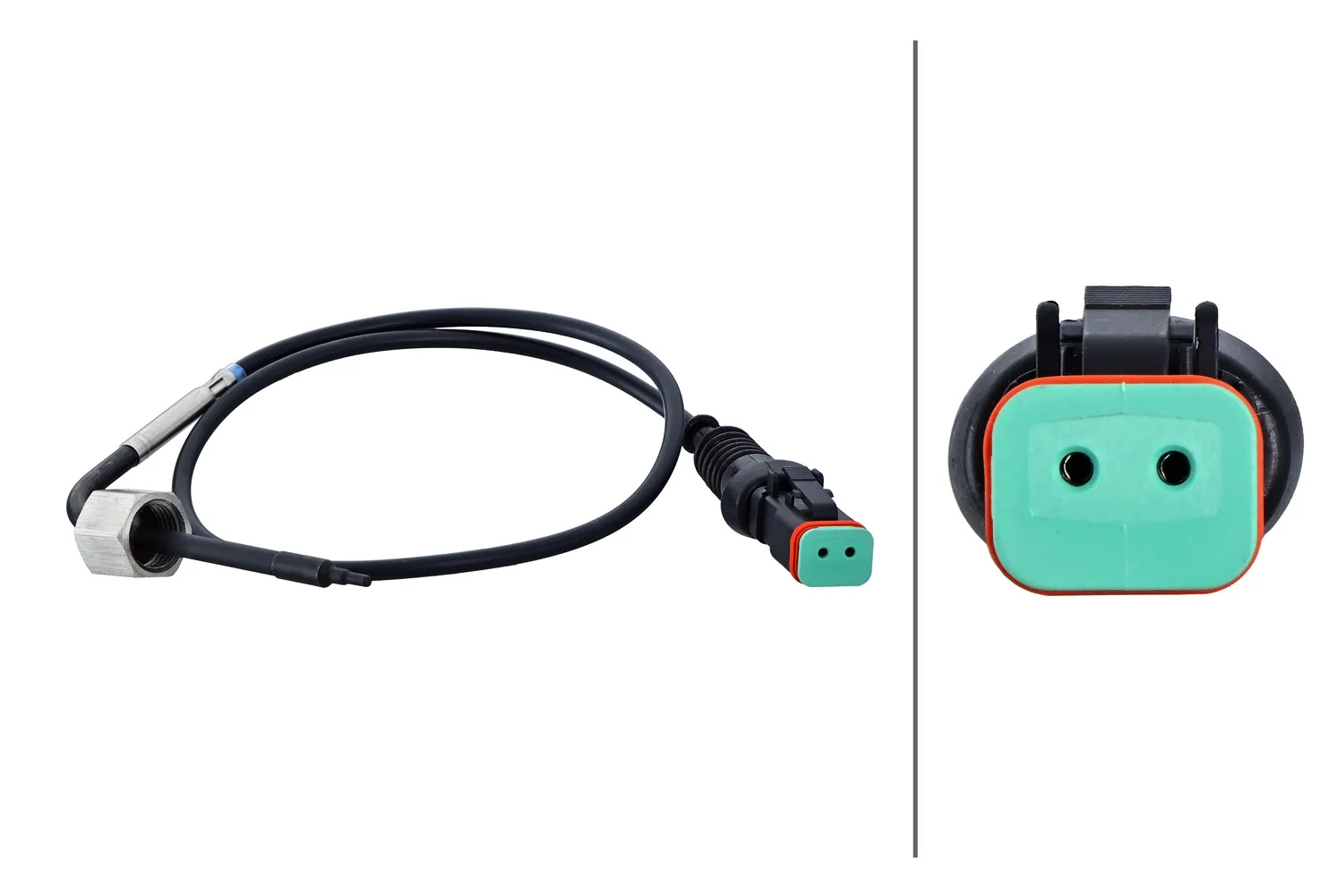 HELLA - 6PT 358 181-931 - Sensor, Abgastemperatur, 2-polig