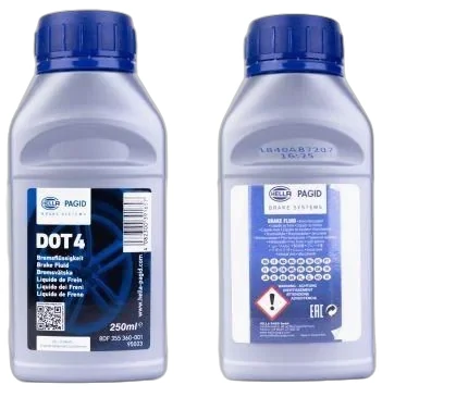 HELLA - 8DF 355 360-081 - Bremsflüssigkeit 95008, DOT 5.1, Flasche, 0.5L
