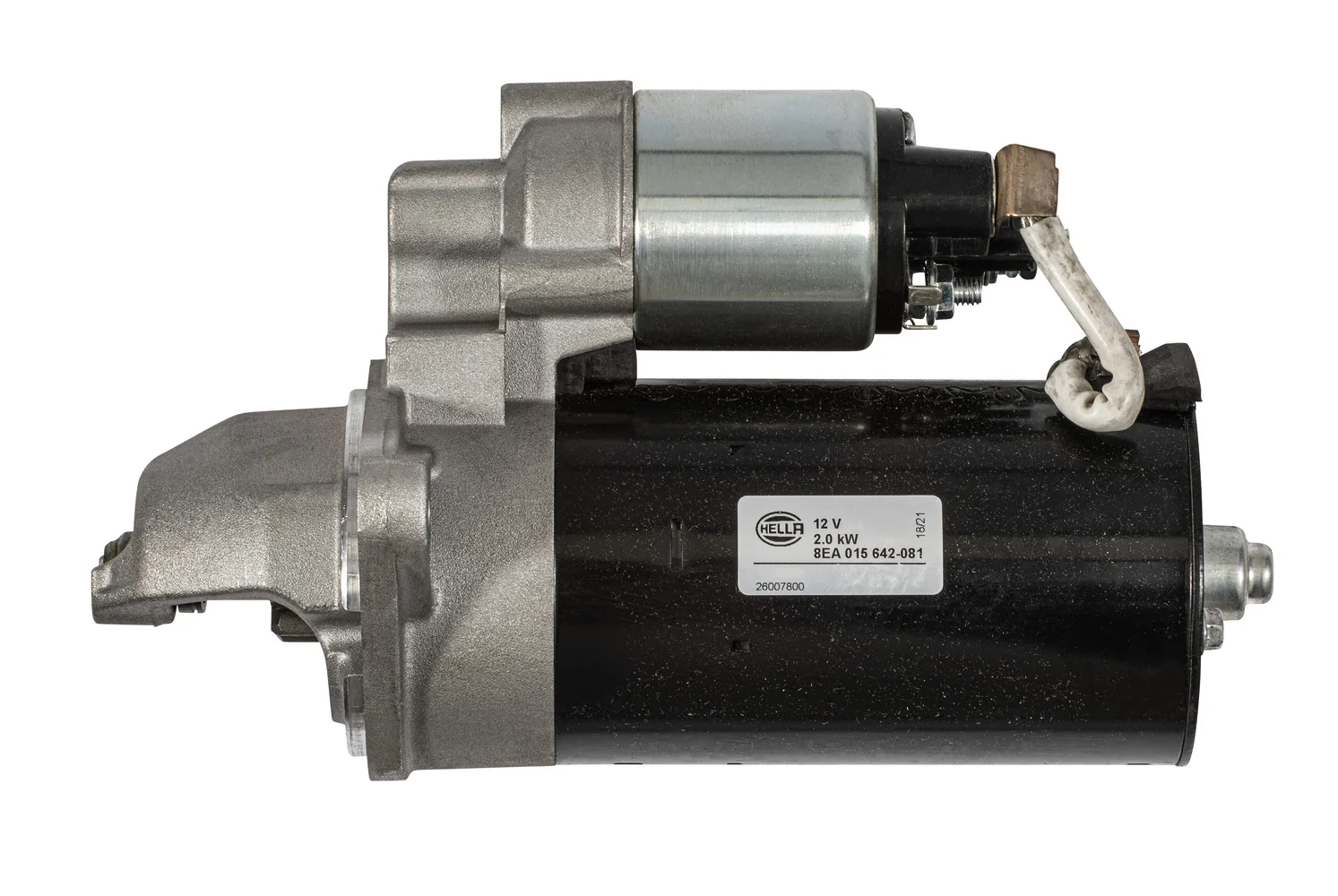 HELLA - 8EA 015 642-081 - Starter/Anlasser, 12V, 2.0kW, für u.a. Perkins