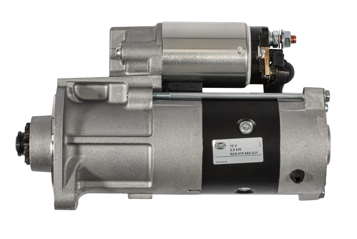 HELLA - 8EA 015 642-231 - Starter/Anlasser, 12V, 2.5kW, für u.a. Kubota