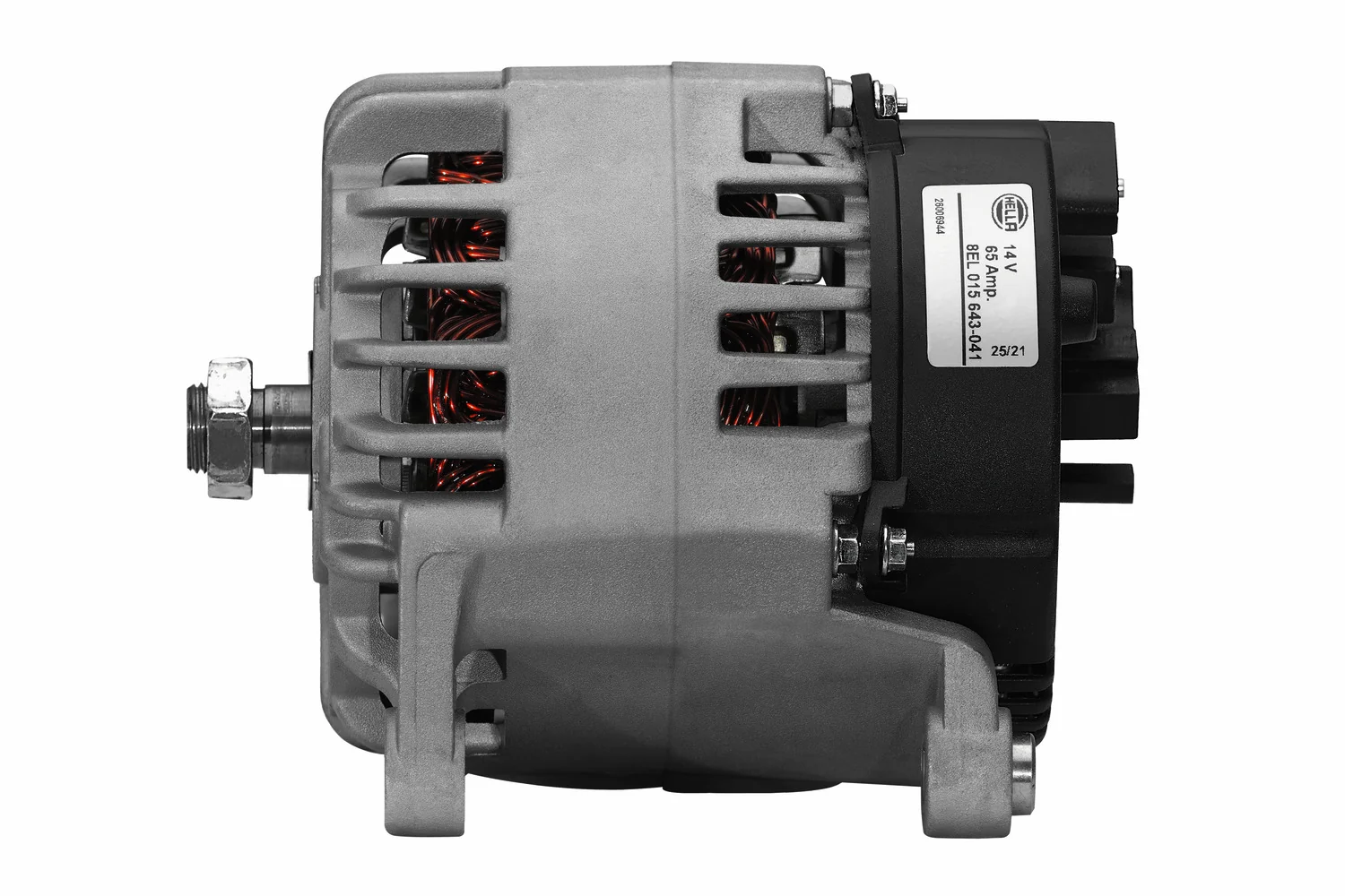 HELLA - 8EL 015 643-041 - Generator/Lichtmaschine, 12V, 65A, für u.a. Caterpillar / Valtra