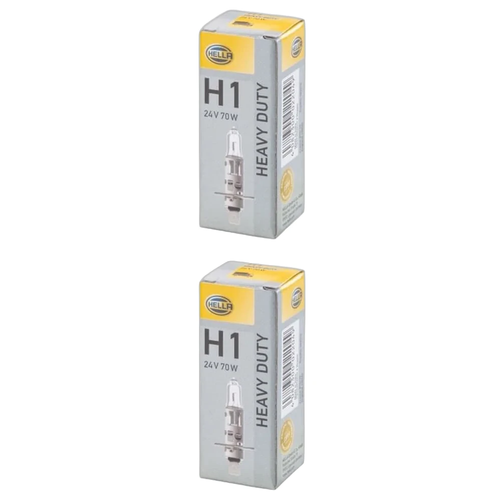 HELLA - 8GH 002 089-251 - Halogen-Glühlampe, H1, Heavy Duty, 24V, 70W, Menge: 1