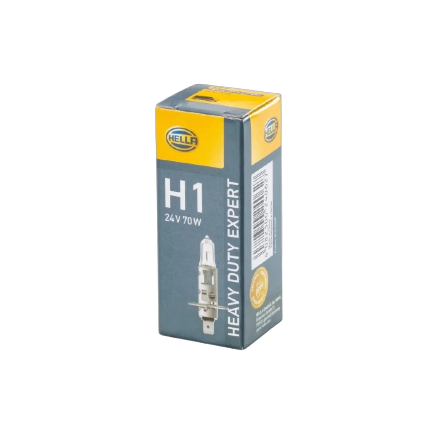 HELLA - 8GH 002 089-253 - Halogen-Glühlampe, H1, Heavy Duty, 24V, 70W, Menge: 1