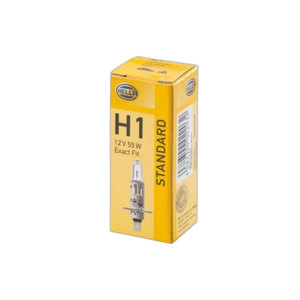 HELLA - 8GH 002 089-351 - Halogen-Glühlampe, H1, Long Life, 12V, 55W, Menge: 1