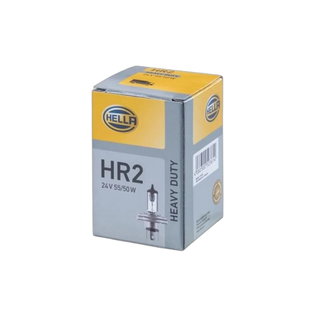 HELLA - 8GJ 003 133-242 - Halogen-Glühlampe, R2 (Bilux), Heavy Duty, 24V, 75/70W, Menge: 1