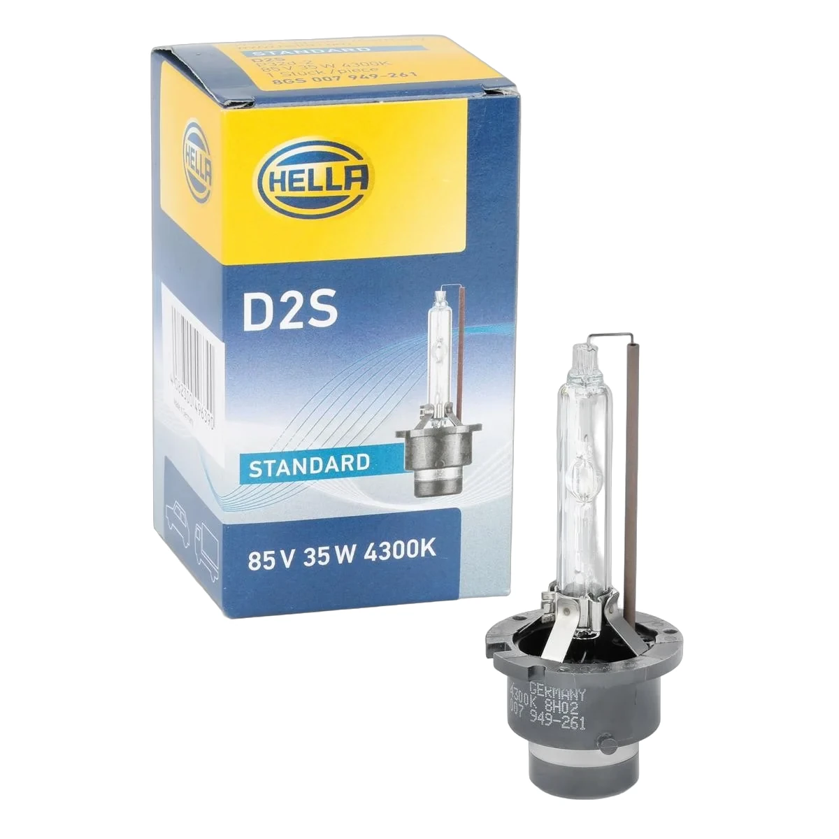 HELLA - 8GS 007 949-501 - Glühlampe, D1R, Xenon, 85V, 35W, Menge: 1