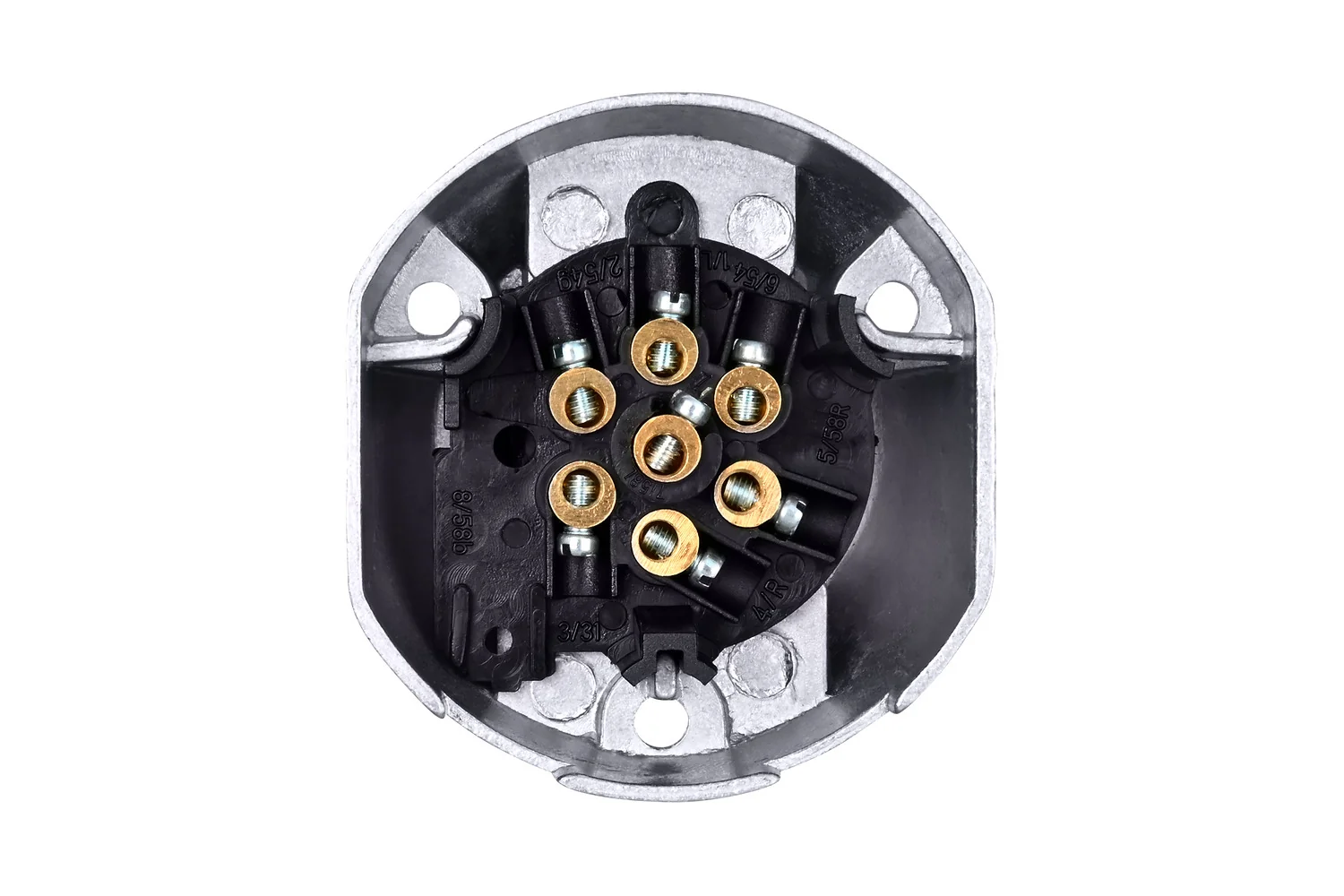HELLA - 8JB 001 941-001 - Steckdose, 7-polig, Schraubanschluss, Stecker: Schraubkontakt, Menge: 1