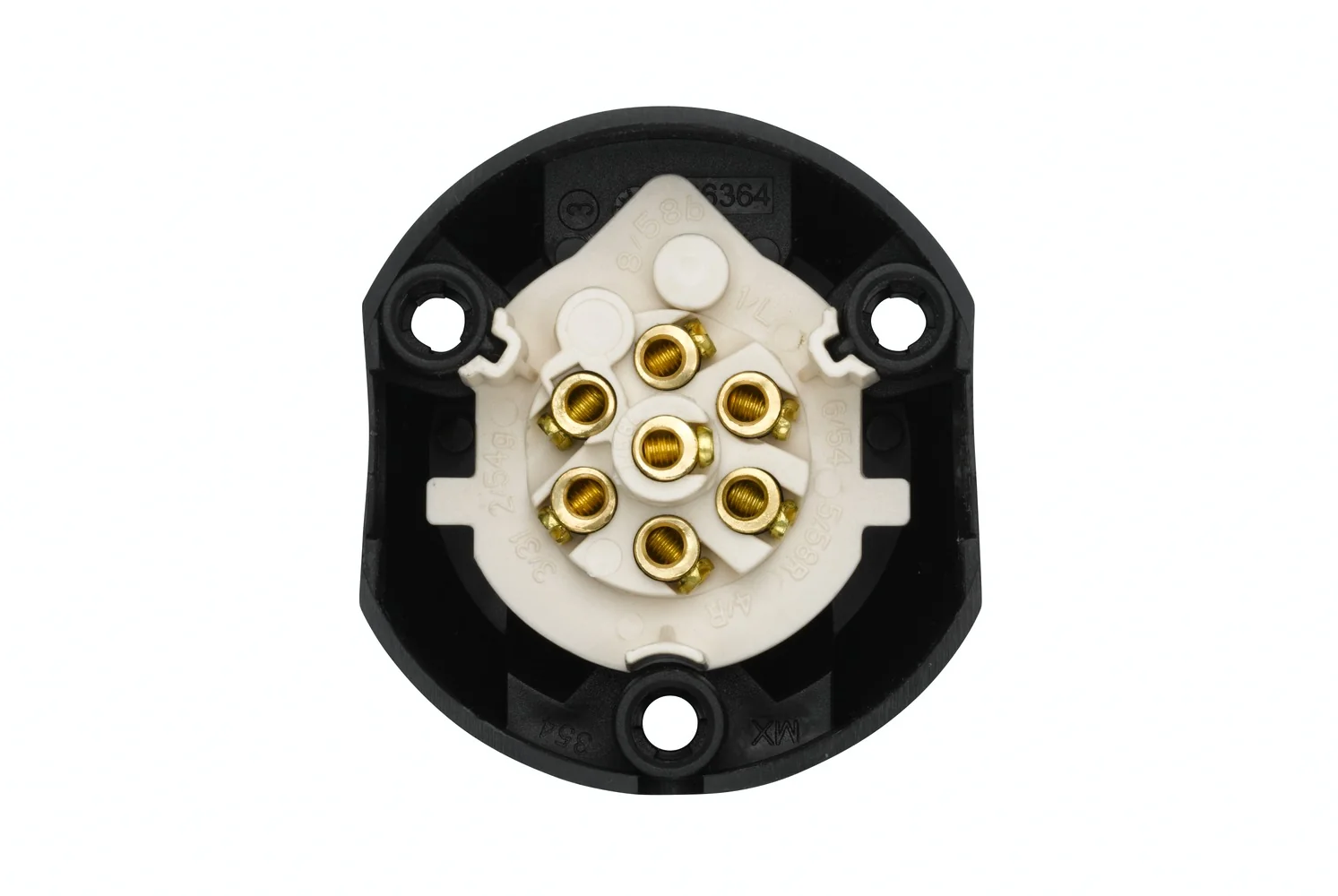 HELLA - 8JB 001 943-041 - Steckdose, 7-polig, Schraubanschluss, Stecker: Steckverteiler, Menge: 25