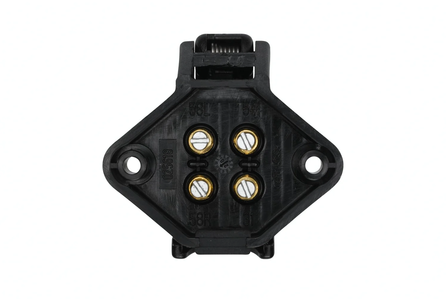 HELLA - 8JB 001 944-011 - Steckdose, 4-polig, Schraubanschluss, Stecker: Schraubkontakt, Menge: 1
